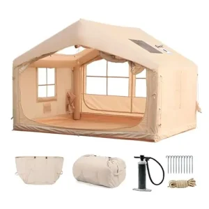 Inflatable Tent for Camping - 6-8 Person Ultra-Quick Setup Blow Up Tent