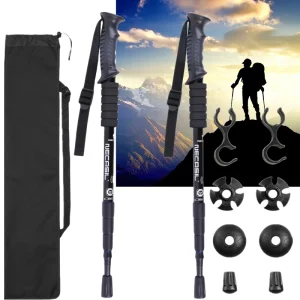 2PCS Aluminum Telescopic Trekking & Hiking Poles