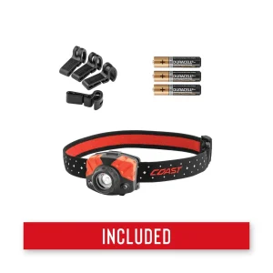 415-Lumen Dual-Color Weatherproof LED Headlamp (AAA)