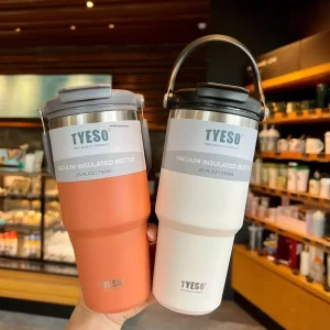 TYESO Stainless Steel Insulated Coffee Travel Tumbler