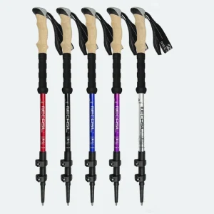 2PCS Ultralight Adjustable Telescopic Trekking Poles
