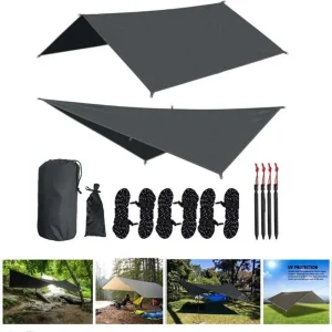3×3M Ultralight Waterproof Camping Awning Tarp Sun Shelter