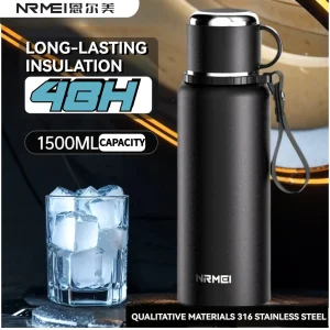 2L Insulated Stainless Steel Vacuum Flask Water Bottle