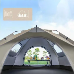 Automatic Quick-Open Camping Tent with Dual Doors/Windows