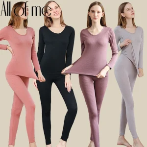 Women’s Thermal Shaping Long Johns Underwear Set